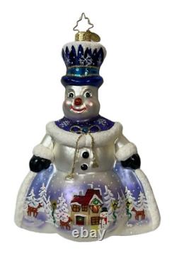 Christopher Radko Christmas Ornament Snow Scene Like This Scene Box SIGNED