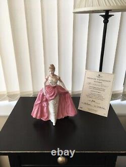 Coalport Ltd Edition Figurine Millennium Debut With Glass Base 497 of 7500