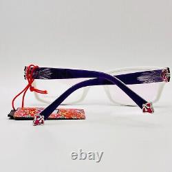 Coco Song Eyeglasses Women Square Purple White Limited Edition Mod. MAYBE ME New