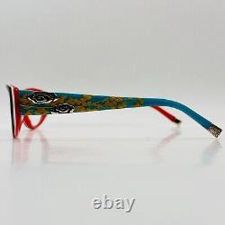 Coco Song eyeglasses Ladies Oval Braun Turquoise Red Limited Edition OVER