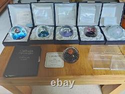 Collection of six Caithness paperweights, four limited edition, two not limited