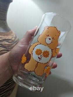 Complete Set of 6, Care Bear Drinking Glasses, Limited Edition, Libbey Pizza Hut