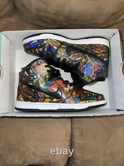 Concepts X Nike Dunk High Premium SB Stained Glass Mens Size 8.5 VNDS OG Box All