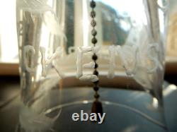 Cyril Kimberley Master Engraver Webb CHARLES DICKENS Commemorative Glass Bell