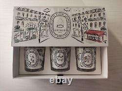 DIPTYQUE Cafe Verlet Limited Edition Scented Candle Set Cafe, Chantilly, Biscuit