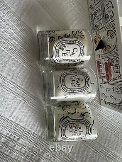 DIPTYQUE Scented Candles 2024 Limited Edition 3 x 70g Cafe Chantilly Biscuit