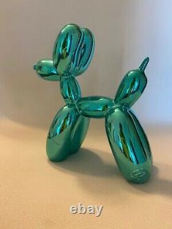 DOG ART GLASS Balloons BLUE limited edition signed