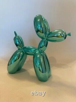 DOG ART GLASS Balloons BLUE limited edition signed