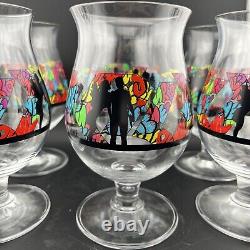 DUVEL Belgium Chalice Beer Glass 2022 Special Limited Edition by FAKE Set Of 6