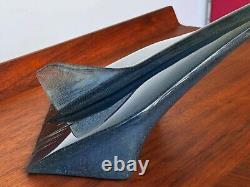 Daum France Pate De Verre Limited Edition Glass Espace Jet Plane Sculpture Vtg