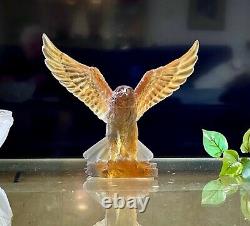 Daum Limited Edition Sea Eagle Pate de Verre 11 Wingspan Mint with Box