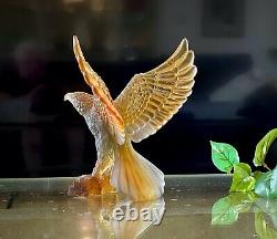 Daum Limited Edition Sea Eagle Pate de Verre 11 Wingspan Mint with Box