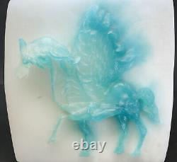 Daum Pâté Pate de Verre Glass Pegasus Sculpture by Salvador Dali, Ltd Ed of 250
