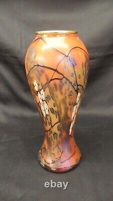 Dave Barras. OKRA Limited Edition Glass Vase 21cm / 8.25 Boxed