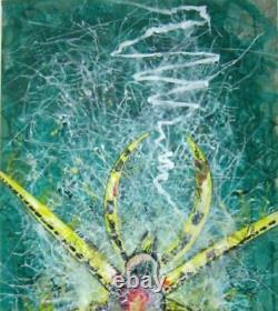 Decorative art figurative modern contemporary realism pop painting insect spider