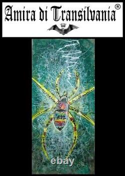 Decorative art figurative modern contemporary realism pop painting insect spider