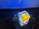 Dichroic Crystal Optic Art Glass Uranium Nasa Storm Star Wars Trek Cube Rubik