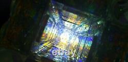 Dichroic Crystal Optic Art Glass Vaseline Uranium NASA Storm Star Wars 3d rubik