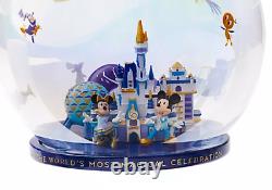 Disney 50th Anniversary Glass Bauble 2021 Christmas Ornament In Hand