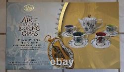 Disney ALICE THROUGH THE LOOKING GLASS Fine China Limited Edition Tea Set NEW