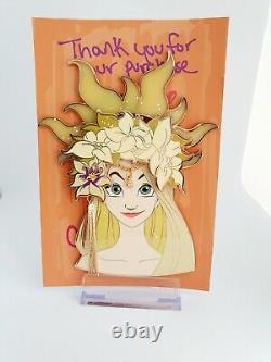Disney Fantasy Pin Rapunzel Grail Pin On Pin Limited Edition Stained Glass Feat
