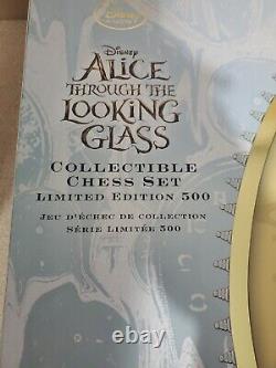 Disney Limited Edition Alice Through the Looking Glass Chess Set 500 NIB