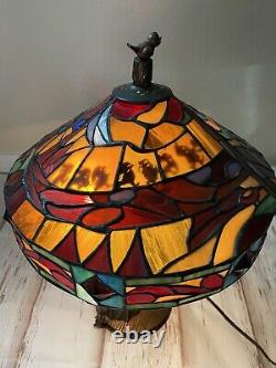 Disney Snow White 7 Dwarfs Stained Glass Lamp Ltd Ed. Works Jody Daily