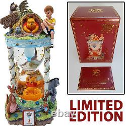 Disney Store Winnie The Pooh Snow Globe Hour Glass 55th 55 Years Limited Edition