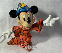 Disney's Sorcerers Apprentice Mickey Mouse Limited Edition Stain-Glass Lamp