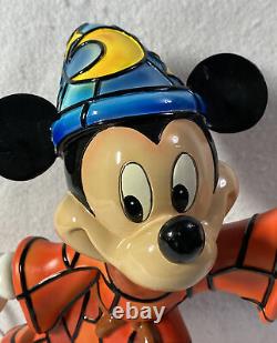 Disney's Sorcerers Apprentice Mickey Mouse Limited Edition Stain-Glass Lamp