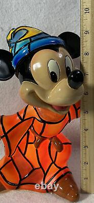 Disney's Sorcerers Apprentice Mickey Mouse Limited Edition Stain-Glass Lamp