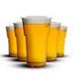 Disposable Beer Glasses Pint & Half Pint Clear Plastic Drinking Cups For Parties