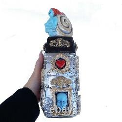 Doll ooak 3d sculpture collecting vintage vase glass mermaid siren eyes heart 12