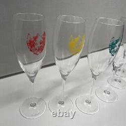 Dom Perignon Champagne Glasses Andy Warhol Limited Edition 6 units set