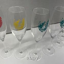 Dom Perignon Champagne Glasses Andy Warhol Limited Edition 6 units set