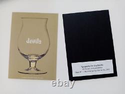 Duvel Belgian tulip beer glass SYMPATHY for the DEVILS, Ltd edition 6, coasters