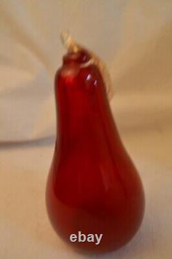 EAU DE MURANO LIMITED EDITION CARLO MORETTI SIGNED RED PEAR PERFUME WithBOX NEW