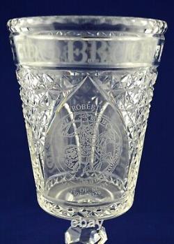 Edinburgh Crystal Commemorative ROBERT THE BRUCE Limited Edition Vase No. 29