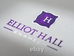 Elliot Hall Enamels Bluebells 1/1 Ltd Edition By Elizabeth Todd Freehand Painted