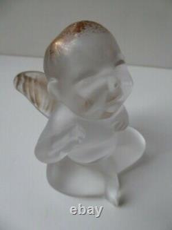 Elton John Lalique'Winged Cherub' Boxed Rare Collectors Society Item Mint