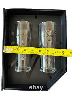 Eric Haze X Limited Edition 2011 Heineken Pint Glass Set of 2