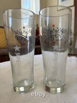 Eric Haze X Limited Edition 2011 Heineken Pint Glass Set of 2