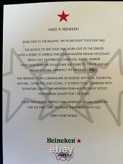 Eric Haze X Limited Edition 2011 Heineken Pint Glass Set of 2