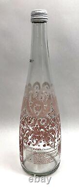 Evian Christian Lacroix Collectible Limited Edition Opened Glass Bottle