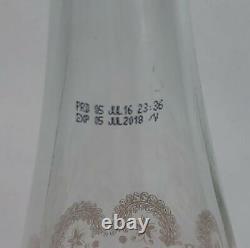 Evian Christian Lacroix Collectible Limited Edition Opened Glass Bottle