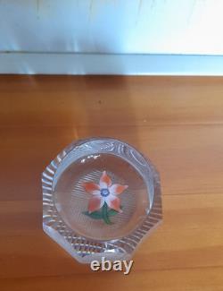 Ex Rare Limited Edition PERTHSHIRE Faceted Flower Paperweight-1973-No 152/600