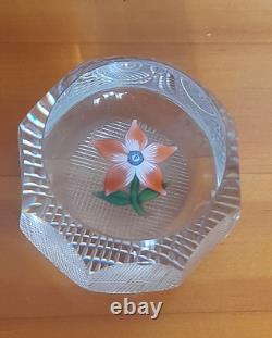 Ex Rare Limited Edition PERTHSHIRE Faceted Flower Paperweight-1973-No 152/600