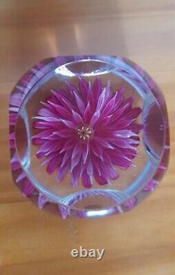 Extremely Rare Limited Edition PERTHSHIRE-PINK DAHLIA-1972 Paperweight-No 40/200