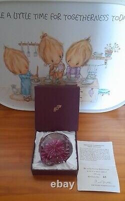 Extremely Rare Limited Edition PERTHSHIRE-PINK DAHLIA-1972 Paperweight-No 40/200