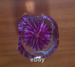 Extremely Rare Limited Edition PERTHSHIRE-PINK DAHLIA-1972 Paperweight-No 40/200